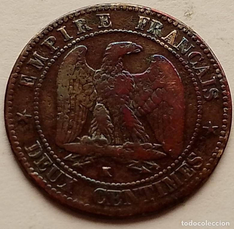 Monedas de Espa&ntilde;a: (6) MONEDA DE 2 CENTIMOS DE NAPOLEON III 1862 - Foto 1
