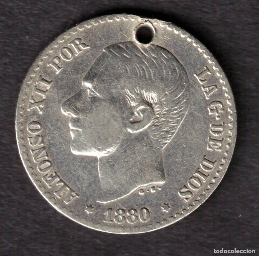 Monedas de Espa&ntilde;a: ESPA&Ntilde;A MONEDA 50 CENTIMOS ALFONSO XII 1880 MSM - PLATA