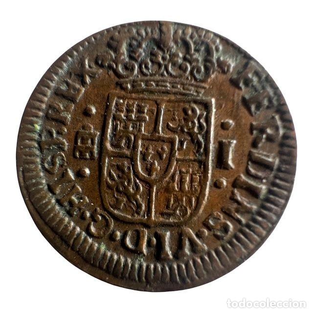 Monedas de Espa&ntilde;a: Fernando VI. 1 Maraved&iacute; 1747 Segovia P&aacute;tina EBC/XF