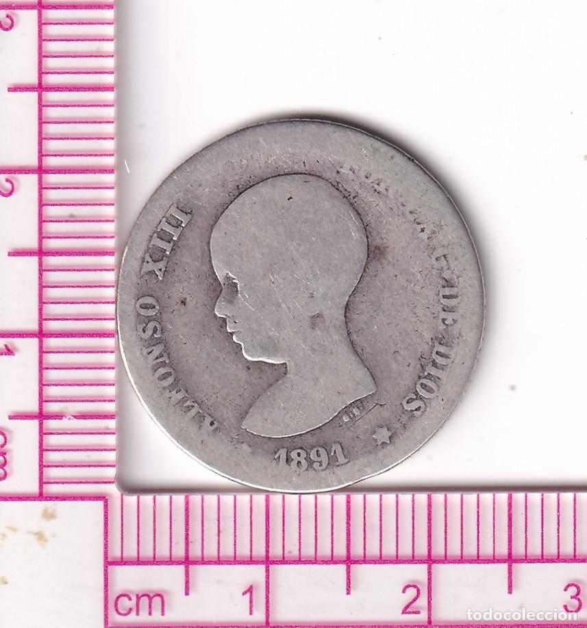 Monedas de Espa&ntilde;a: CRF1876 MONEDA ESPA&Ntilde;A ALFONSO XIII 1 PESETA 1891 PGM