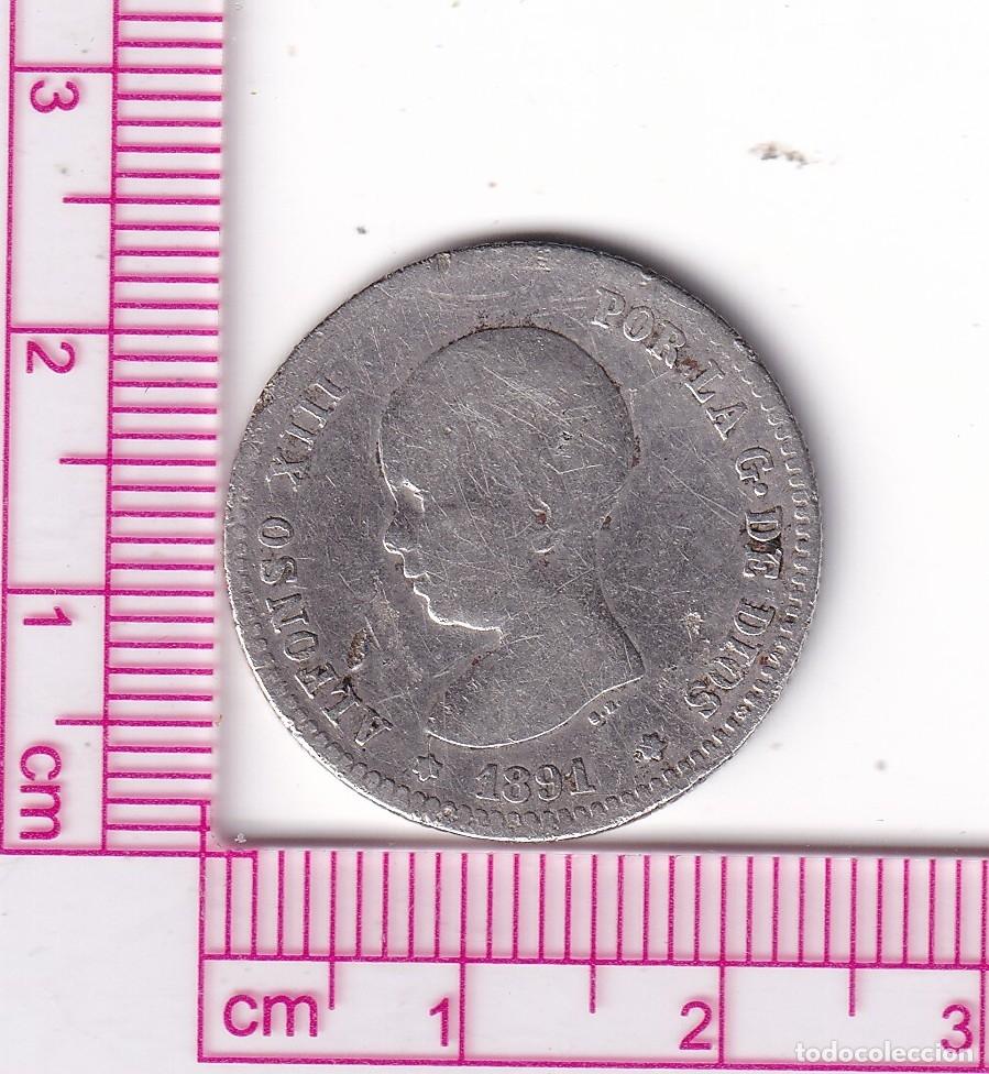Monedas de Espa&ntilde;a: CRF1877 MONEDA ESPA&Ntilde;A ALFONSO XIII 1 PESETA 1891 PGM