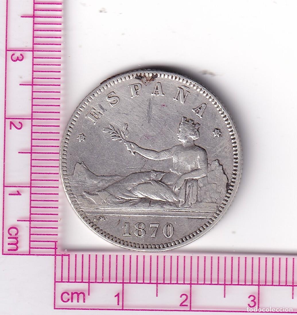 Monedas de Espa&ntilde;a: CRF1883 MONEDA ESPA&Ntilde;A I REP&Uacute;BLICA 2 PESETAS 1870*18*75 DEM