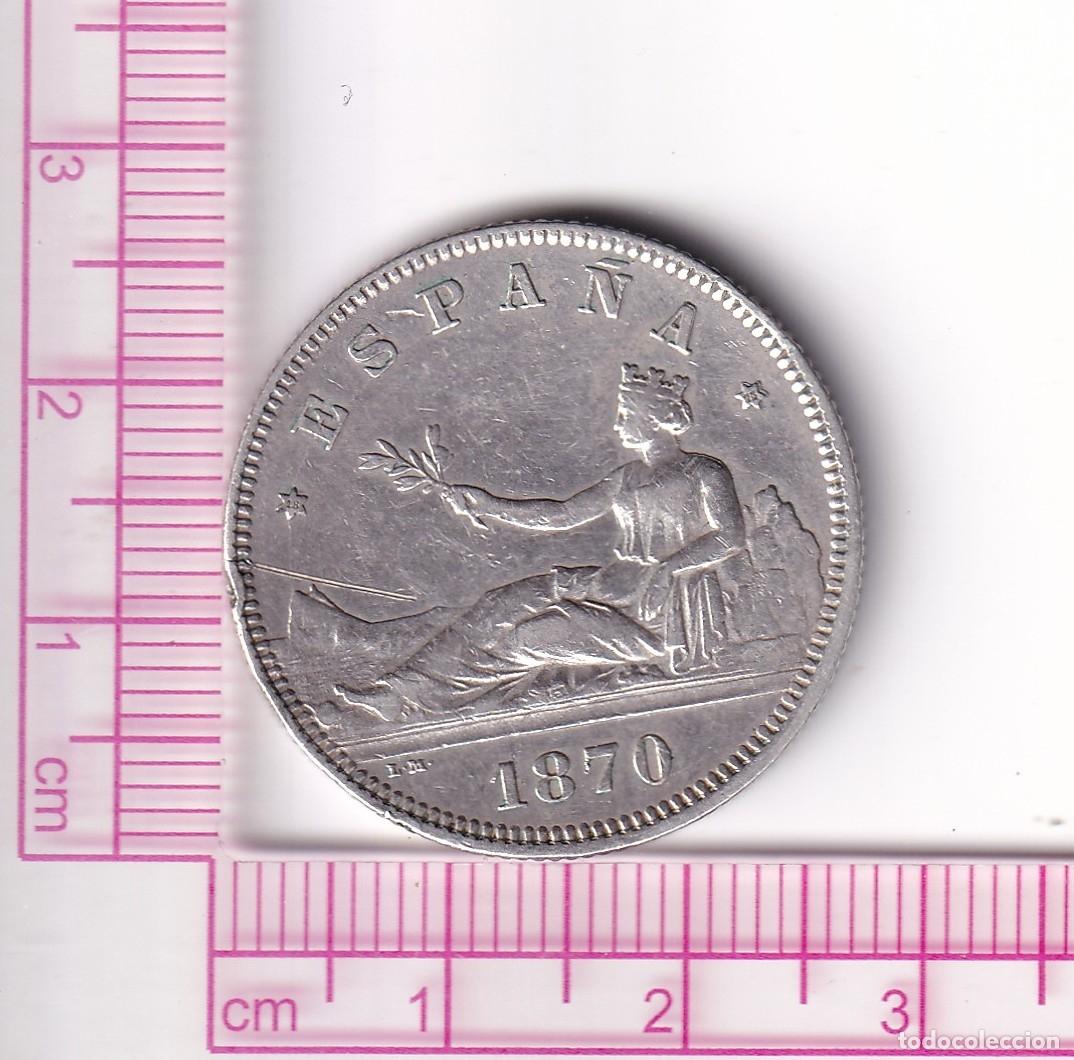 Monedas de Espa&ntilde;a: CRF1884 MONEDA ESPA&Ntilde;A I REP&Uacute;BLICA 2 PESETAS 1870*18*73 DEM