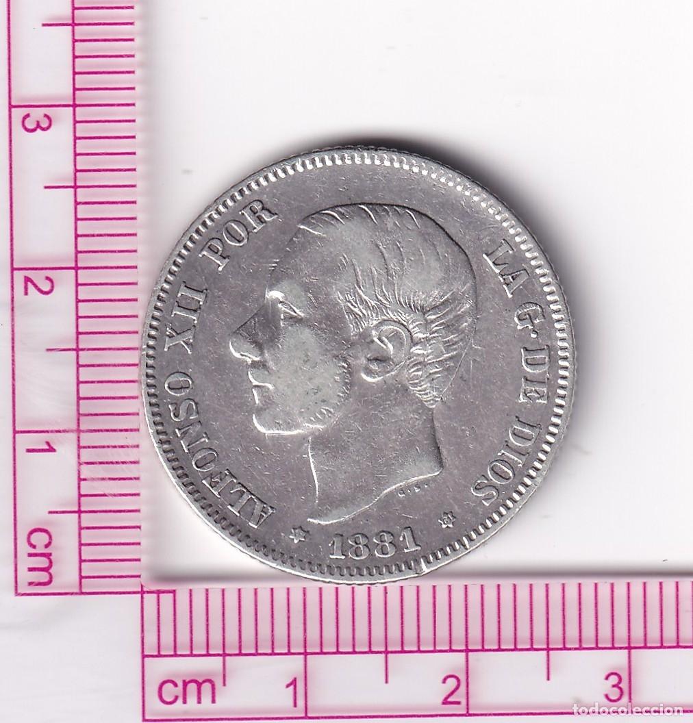 Monedas de Espa&ntilde;a: CRF1885 MONEDA ESPA&Ntilde;A ALFONSO XII 2 PESETAS 1881 *18*81 MSM