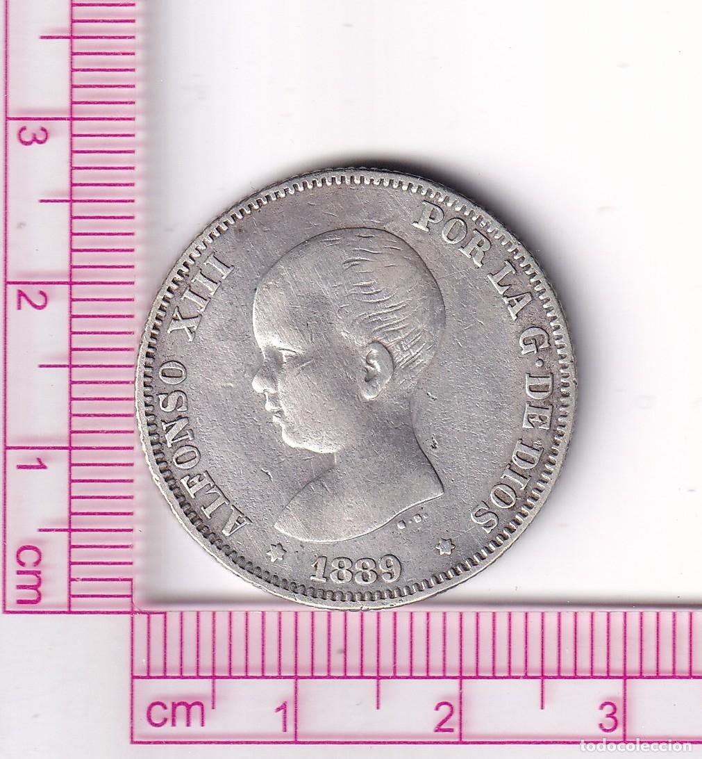 Monedas de Espa&ntilde;a: CRF1886 MONEDA ESPA&Ntilde;A ALFONSO XII 2 PESETAS 1889 MPM