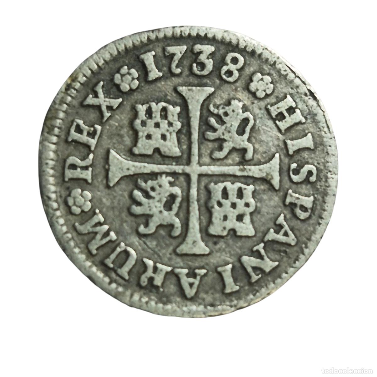 Monedas de Espa&ntilde;a: NT/ FELIPE V &frac12; REAL 1738 MADRID (E1476)