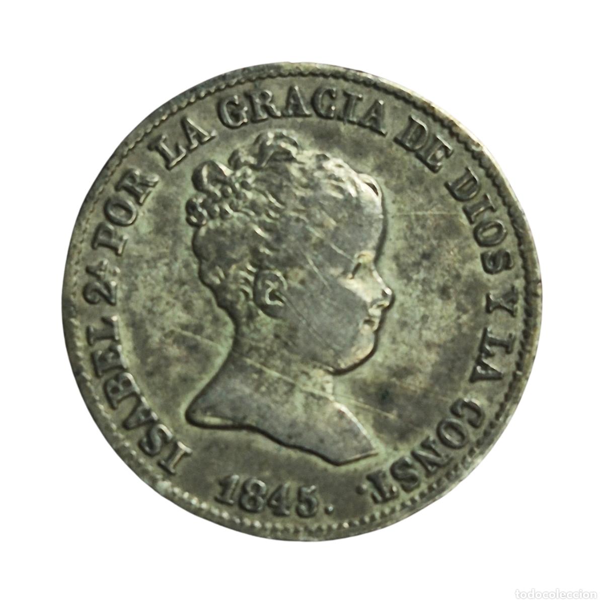 Monedas de Espa&ntilde;a: NT/ ISABEL II 1 REAL 1845 SEVILLA (E1479)