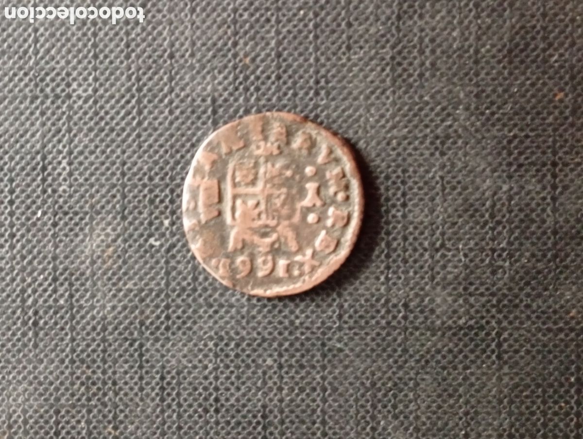 Monedas de Espa&ntilde;a: Moneda de 8 maravedis Felipe IV 1661 - Foto 2