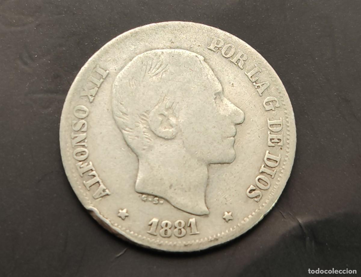 Monedas de Espa&ntilde;a: ESPA&Ntilde;A A&Ntilde;O 1881 ALFONSO XII 10 CENTAVOS PLATA