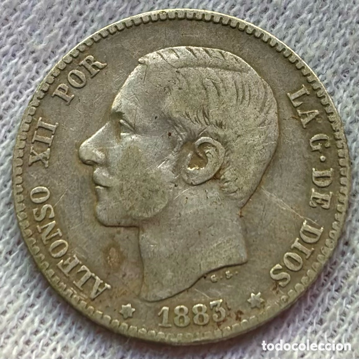 Monedas de Espa&ntilde;a: Moneda PLATA 1 Peseta 1883. ALFONSO XII