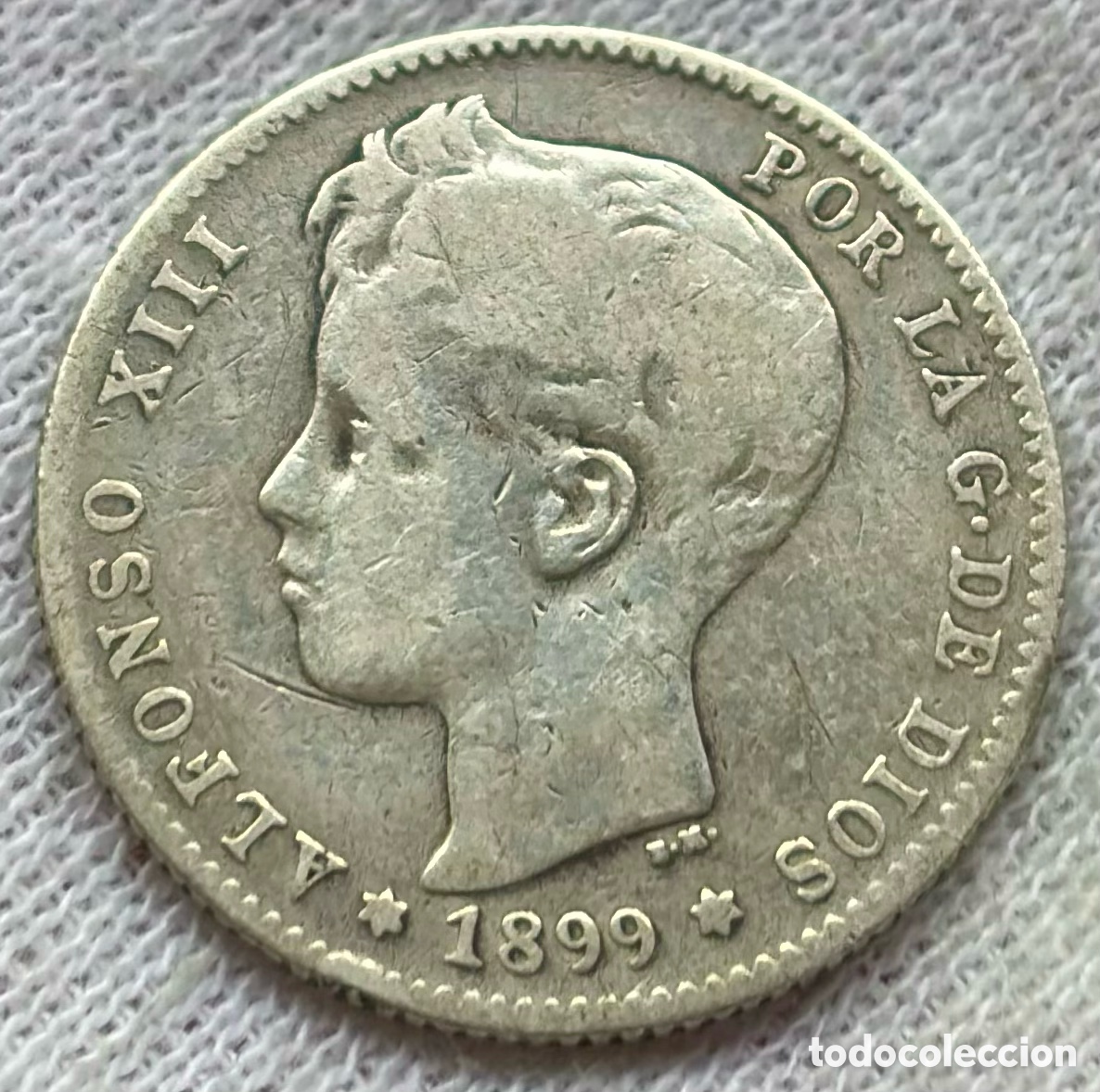 Monedas de Espa&ntilde;a: Moneda PLATA 1 Peseta 1899. ALFONSO XIII
