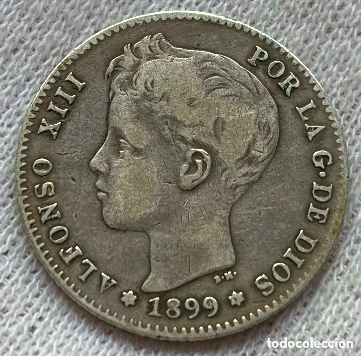 Monedas de Espa&ntilde;a: Moneda PLATA 1 Peseta 1899 . ALFONSO XIII