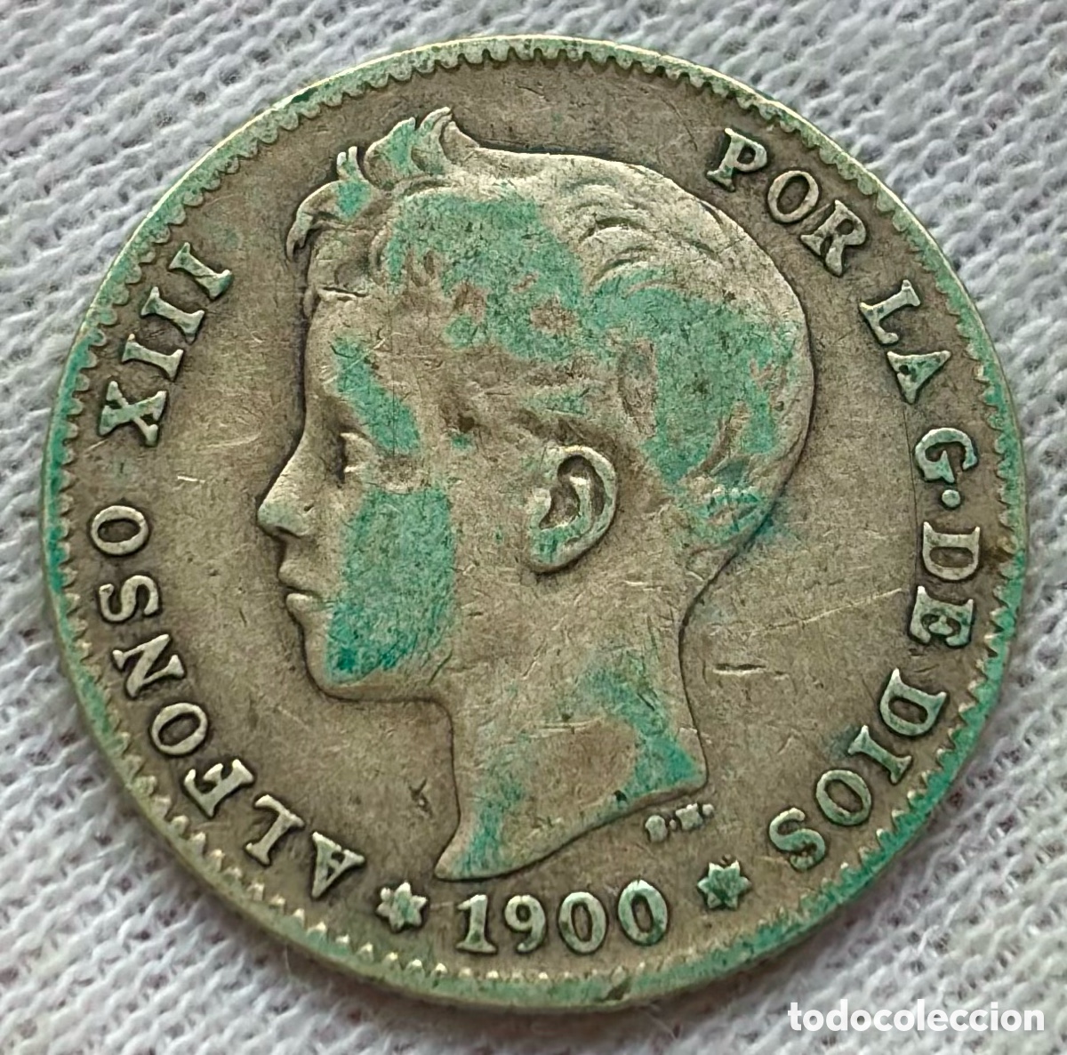 Monedas de Espa&ntilde;a: Moneda PLATA 1 Peseta 1900. ALFONSO XIII