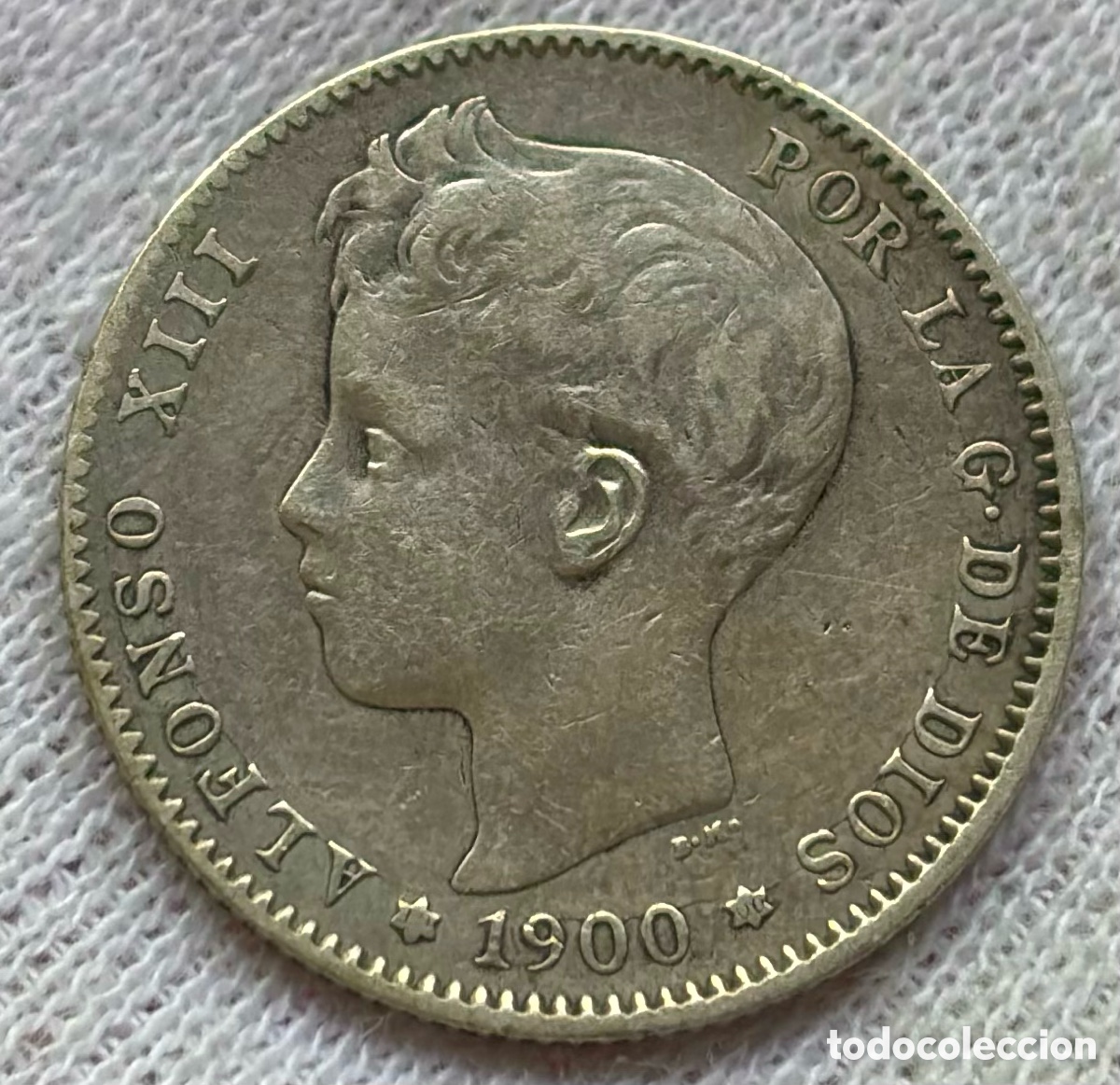 Monedas de Espa&ntilde;a: Moneda PLATA 1 Peseta 1900 *(19-00) ALFONSO XIII)