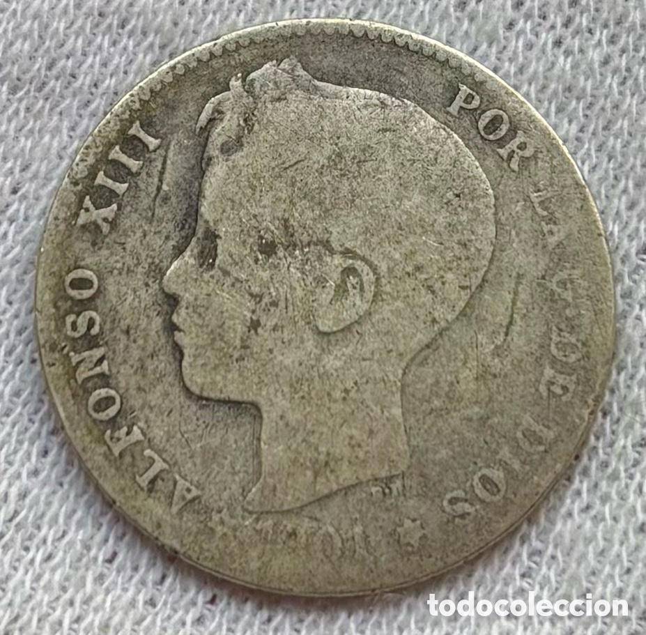 Monedas de Espa&ntilde;a: Moneda PLATA 1 Peseta 1901. ALFONSO XIII