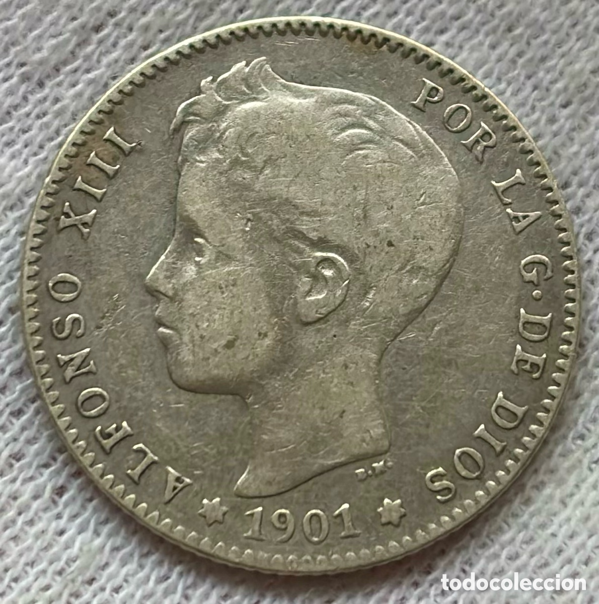 Monedas de Espa&ntilde;a: Moneda PLATA 1 Peseta 1901 . ALFONSO XIII