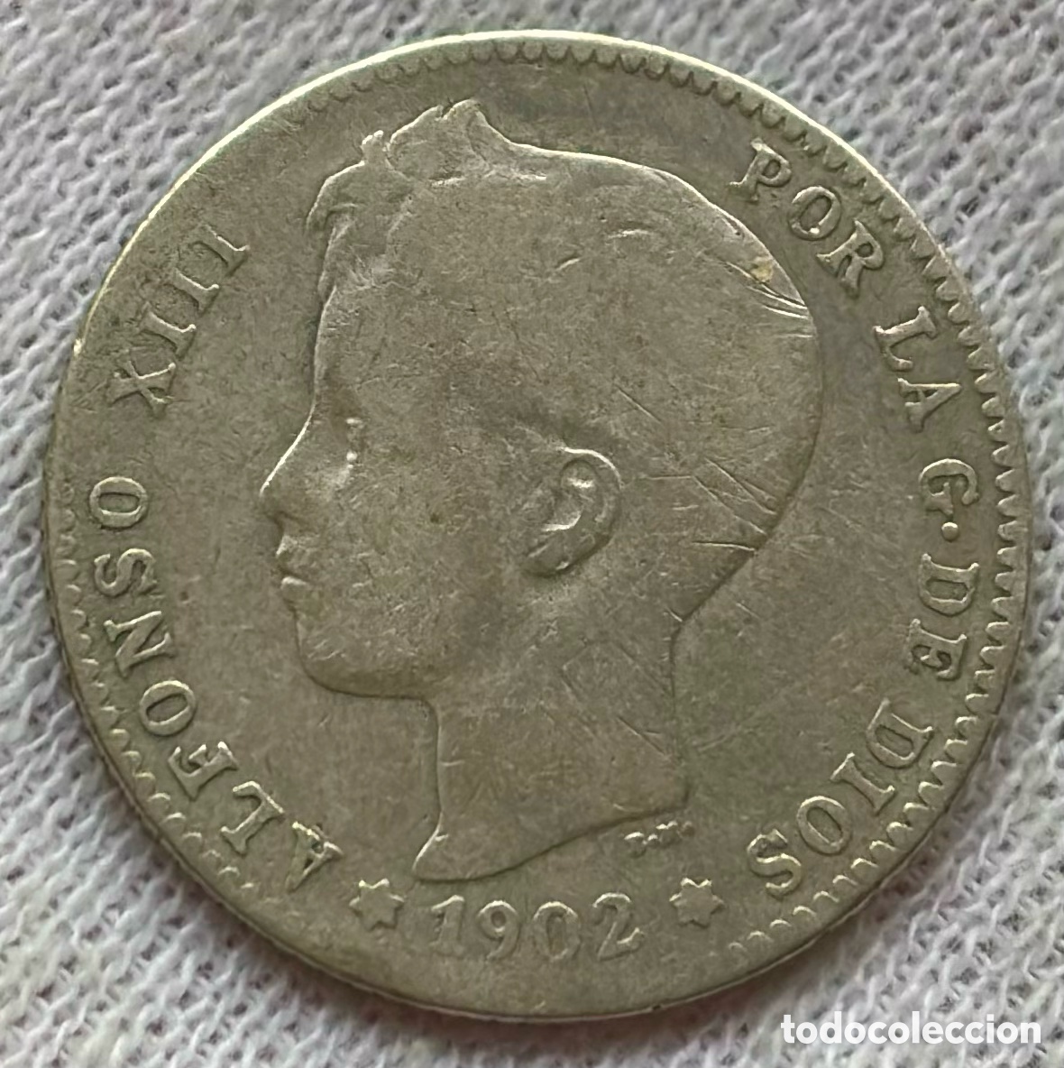 Monedas de Espa&ntilde;a: Moneda PLATA 1 Peseta 1902. ALFONSO XIII