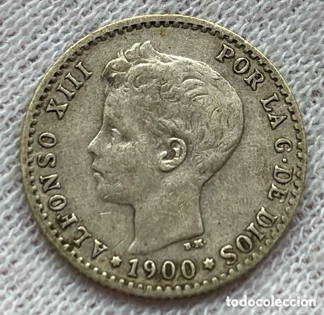 Monedas de Espa&ntilde;a: Moneda PLATA 50 C&eacute;ntimos 1900 . ALFONSO XIII