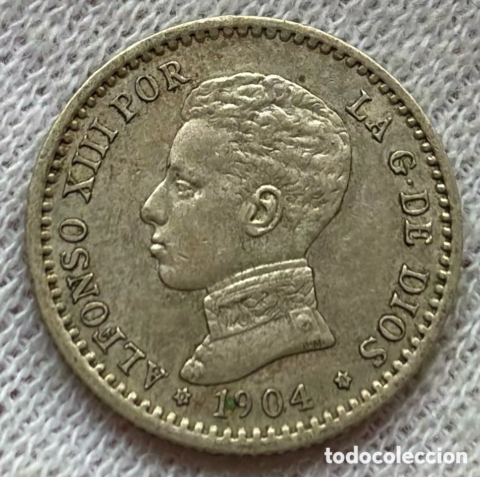 Monedas de Espa&ntilde;a: Moneda PLATA 50 C&eacute;ntimos 1904 *(0-4) SMV. ALFONSO XIII