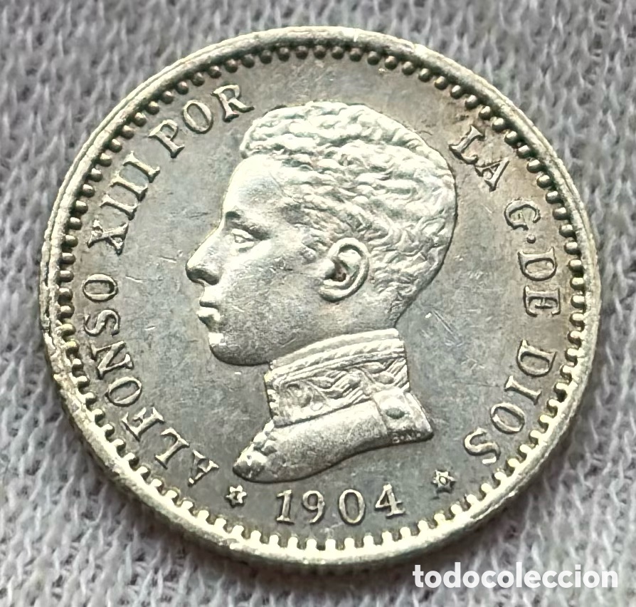 Monedas de Espa&ntilde;a: Moneda PLATA 50 C&eacute;ntimos 1904 *(1-0) PCV. SC- . ALFONSO XIII