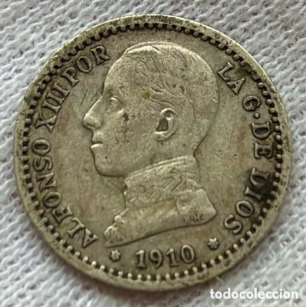 Monedas de Espa&ntilde;a: Moneda PLATA 50 C&eacute;ntimos 1910 *(1-0) ALFONSO XIII