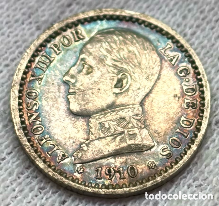 Monedas de Espa&ntilde;a: Moneda PLATA 50 C&eacute;ntimos 1910 *(1-0) ALFONSO XIII