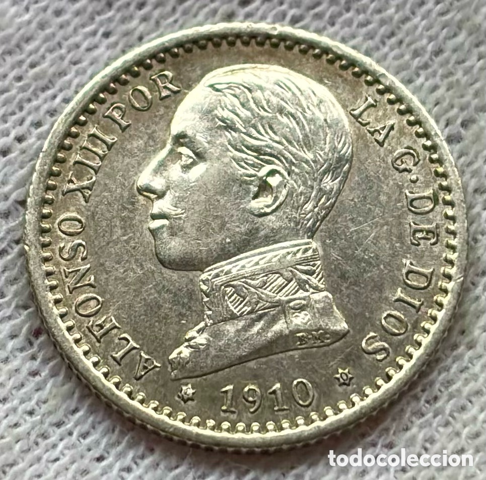 Monedas de Espa&ntilde;a: Moneda PLATA 50 C&eacute;ntimos 1910 *(1-0) SC-. ALFONSO XIII