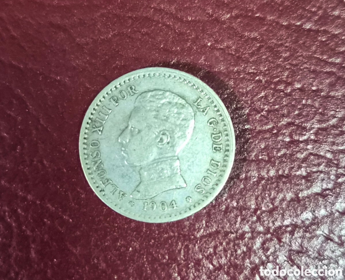 Monedas de Espa&ntilde;a: 50 c&eacute;ntimos 1904 &ndash; Alfonso XIII &ndash; Plata 835