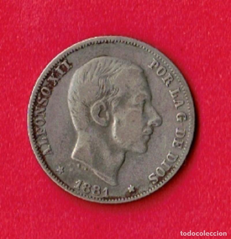 Monedas de Espa&ntilde;a: ESPA&Ntilde;A A&Ntilde;O 1881 ALFONSO XII 20 CENTAVOS PLATA