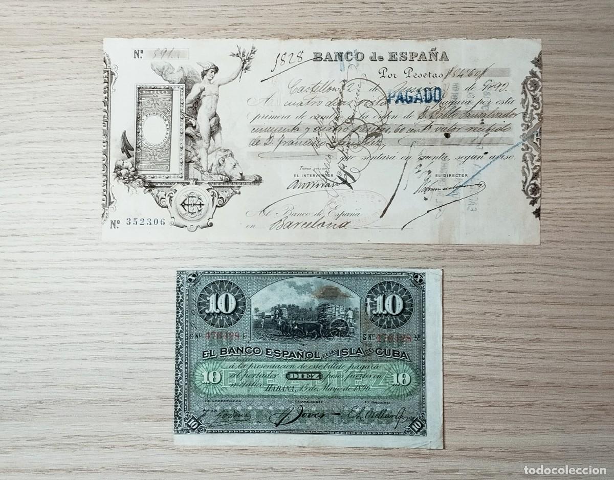 Monedas de Espa&ntilde;a: Lote 2 billetes Alfonso XIII. - Foto 1