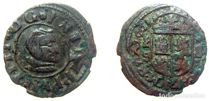 Monedas de Espa&ntilde;a: Moneda de 8 maravedis Felipe IV 1661 Segovia S