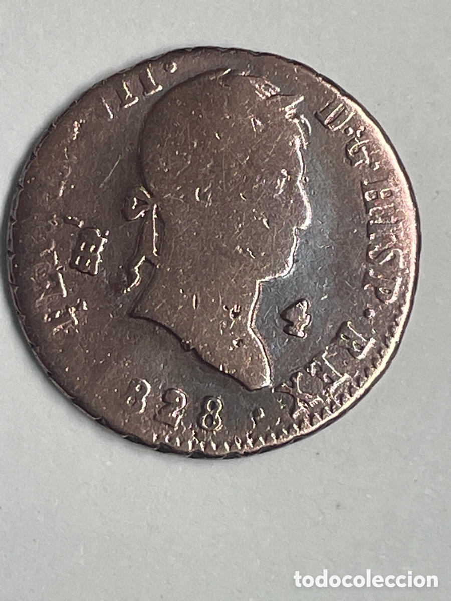 Monedas de Espa&ntilde;a: Moneda de Fernando VII 4 Maraved&iacute;s a&ntilde;o 1828