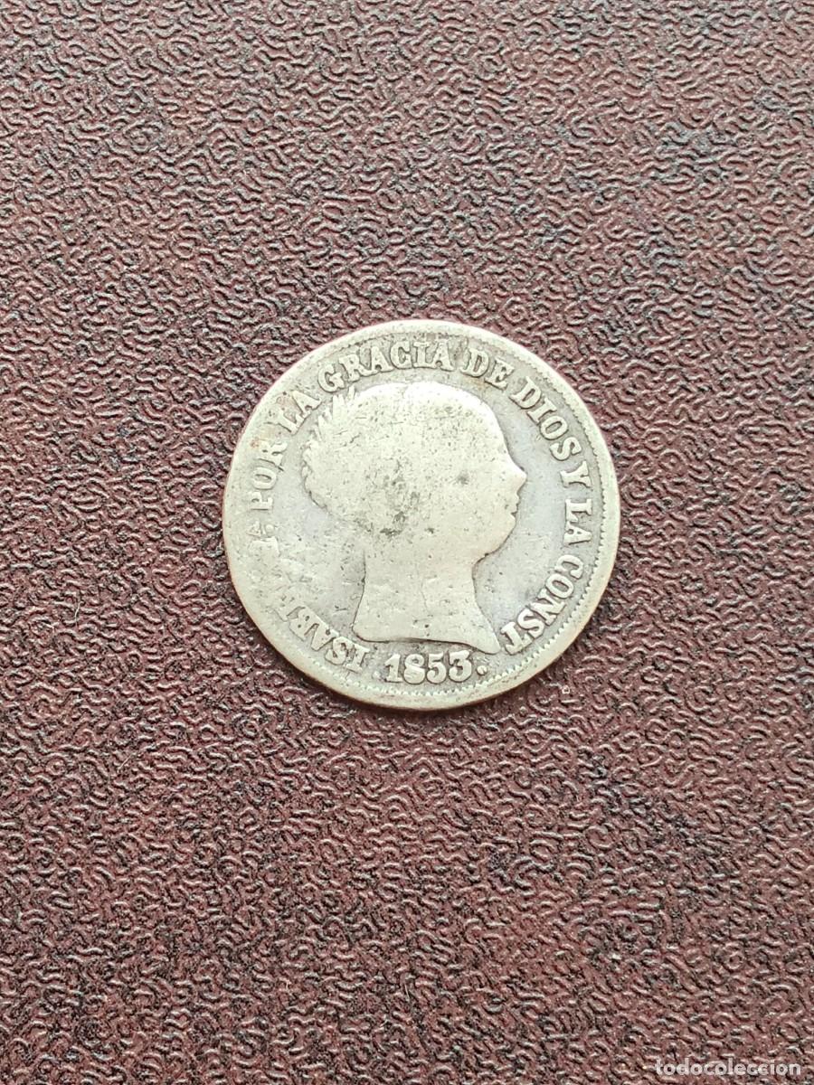Monedas de Espa&ntilde;a: MONEDA DE 2 REALES DE ISABEL II DEL A&Ntilde;O 1853 CECA SEVILLA.DE PLATA.ORIGINAL%