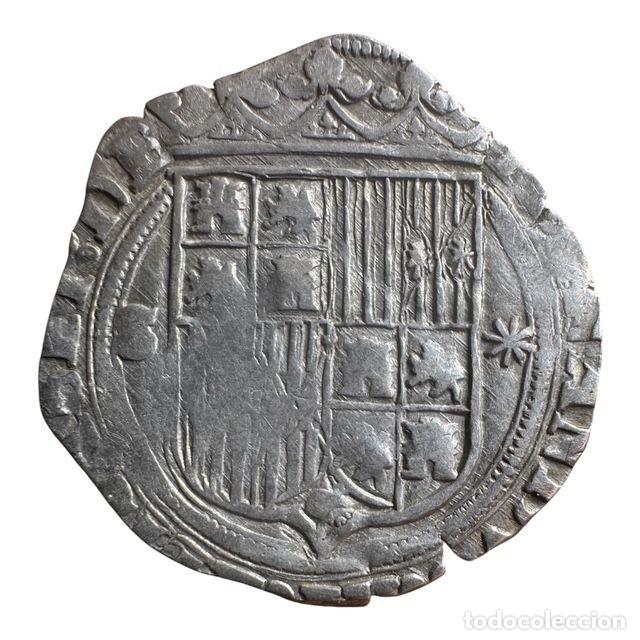 Monedas de Espa&ntilde;a: Reyes Cat&oacute;licos. Real s/f Sevilla Estrella y S en anverso 3,3 gr. Ag MBC+/ Nice VF