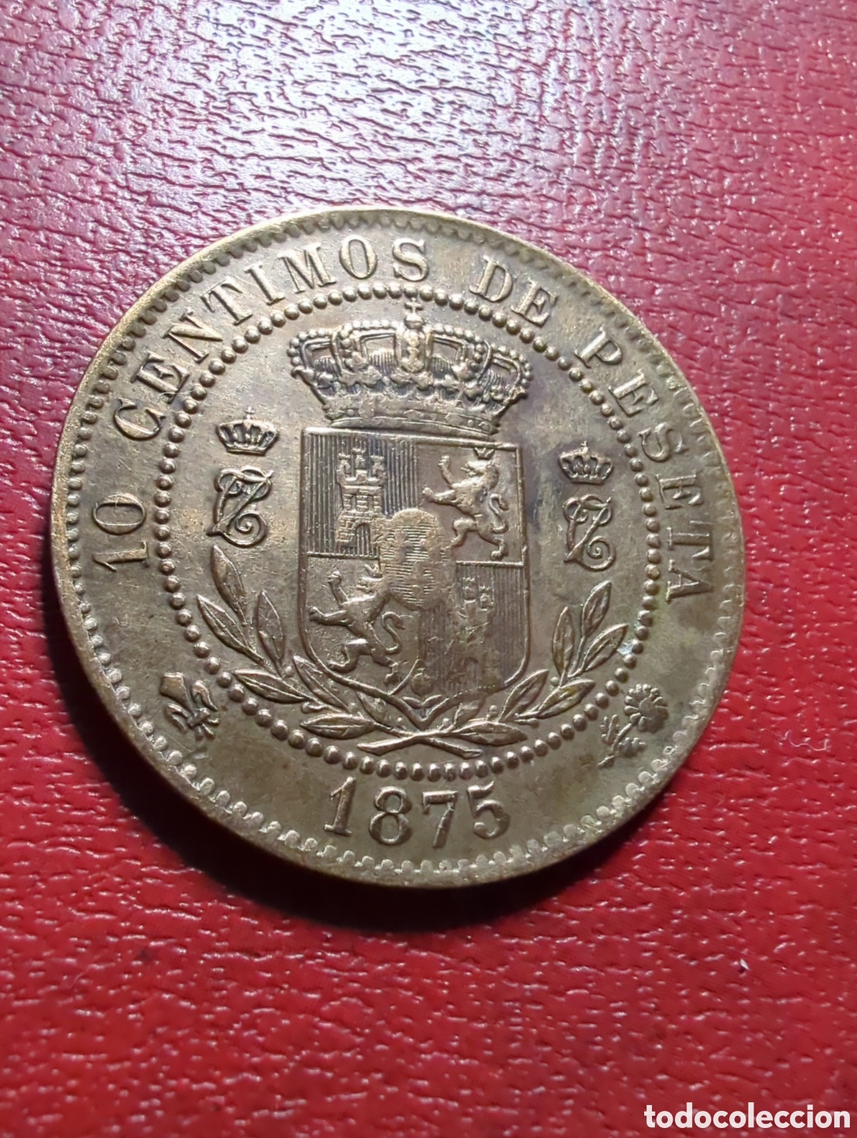 Monedas de Espa&ntilde;a: Carlos VII 10 c&eacute;ntimos 1875 escasa - Foto 5