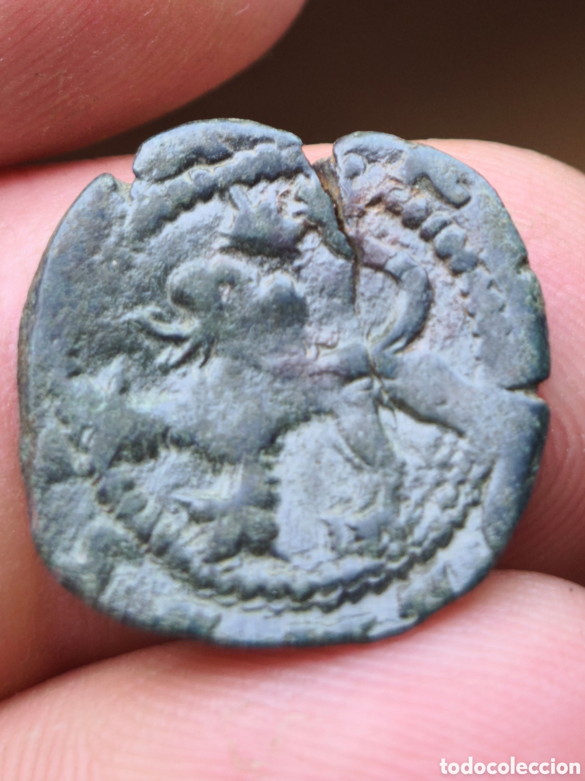 Monedas de Espa&ntilde;a: Felipe II 2 MARAVEDIS CORU&Ntilde;A V - Foto 2