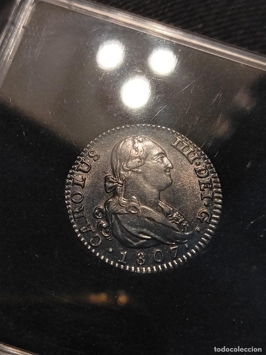 Monedas de Espa&ntilde;a: FDC! Carlos IV 1 real 1807 Madrid