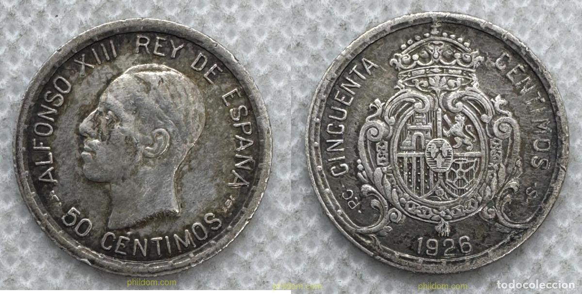 Monedas de Espa&ntilde;a: 5555 ESPA&Ntilde;A 1926 ALFONSO XIII 1926 - 50 CENTIMOS