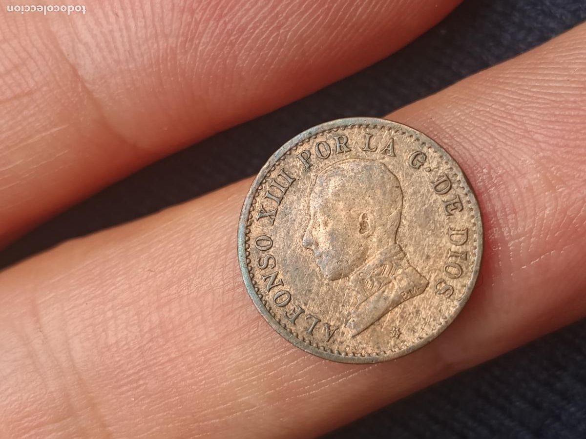 Monedas de Espa&ntilde;a: (ALFONSO XIII)(1912*2 PC V)(COBRE) 1 C&Eacute;NTIMO