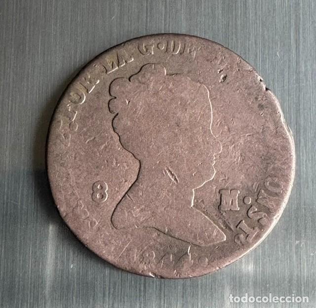 Monedas de Espa&ntilde;a: 8 MARAVED&Iacute;S - ISABEL II - 1844 - SEGOVIA