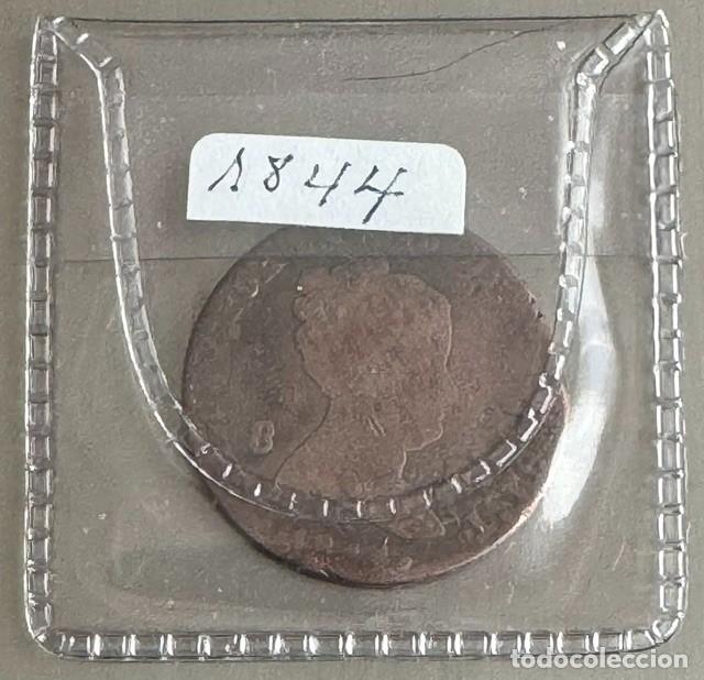 Monedas de Espa&ntilde;a: 8 MARAVED&Iacute;S - ISABEL II - 1844 - SEGOVIA - Foto 3