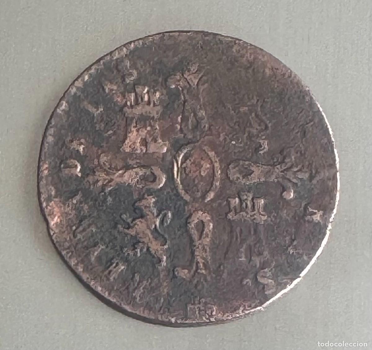 Monedas de Espa&ntilde;a: 8 MARAVED&Iacute;S - ISABEL II - 1842- COBRE - Foto 2