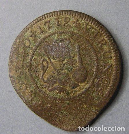 Monedas de Espa&ntilde;a: FELIPE V - 4 MARAVEDIS 1719 SEGOVIA