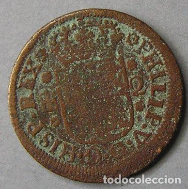 Monedas de Espa&ntilde;a: FELIPE V - 2 MARAVEDIS 1745 SEGOVIA - Foto 2