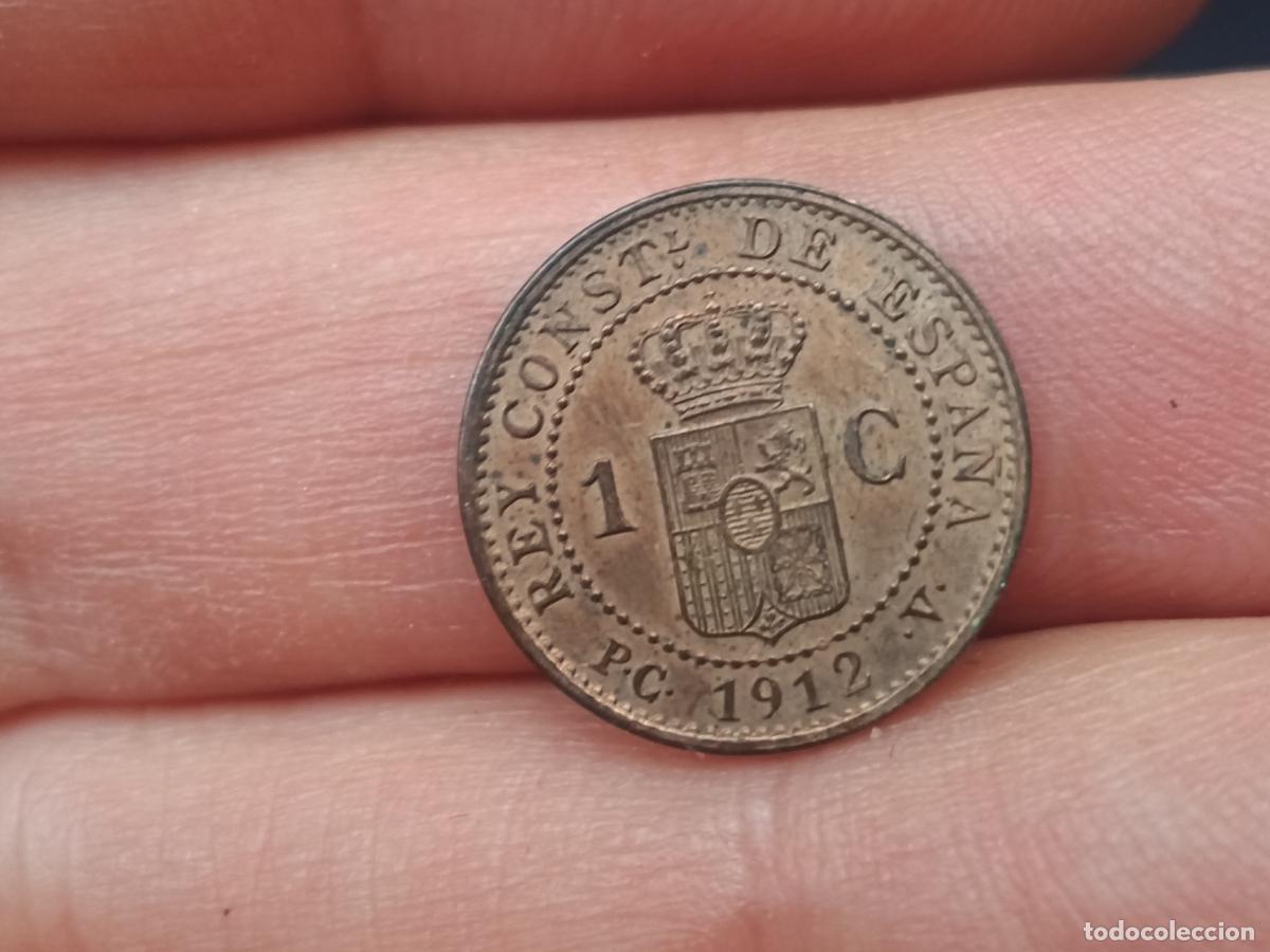 Monedas de Espa&ntilde;a: 1 c&eacute;ntimo 1912 Alfonso XIII - Foto 2