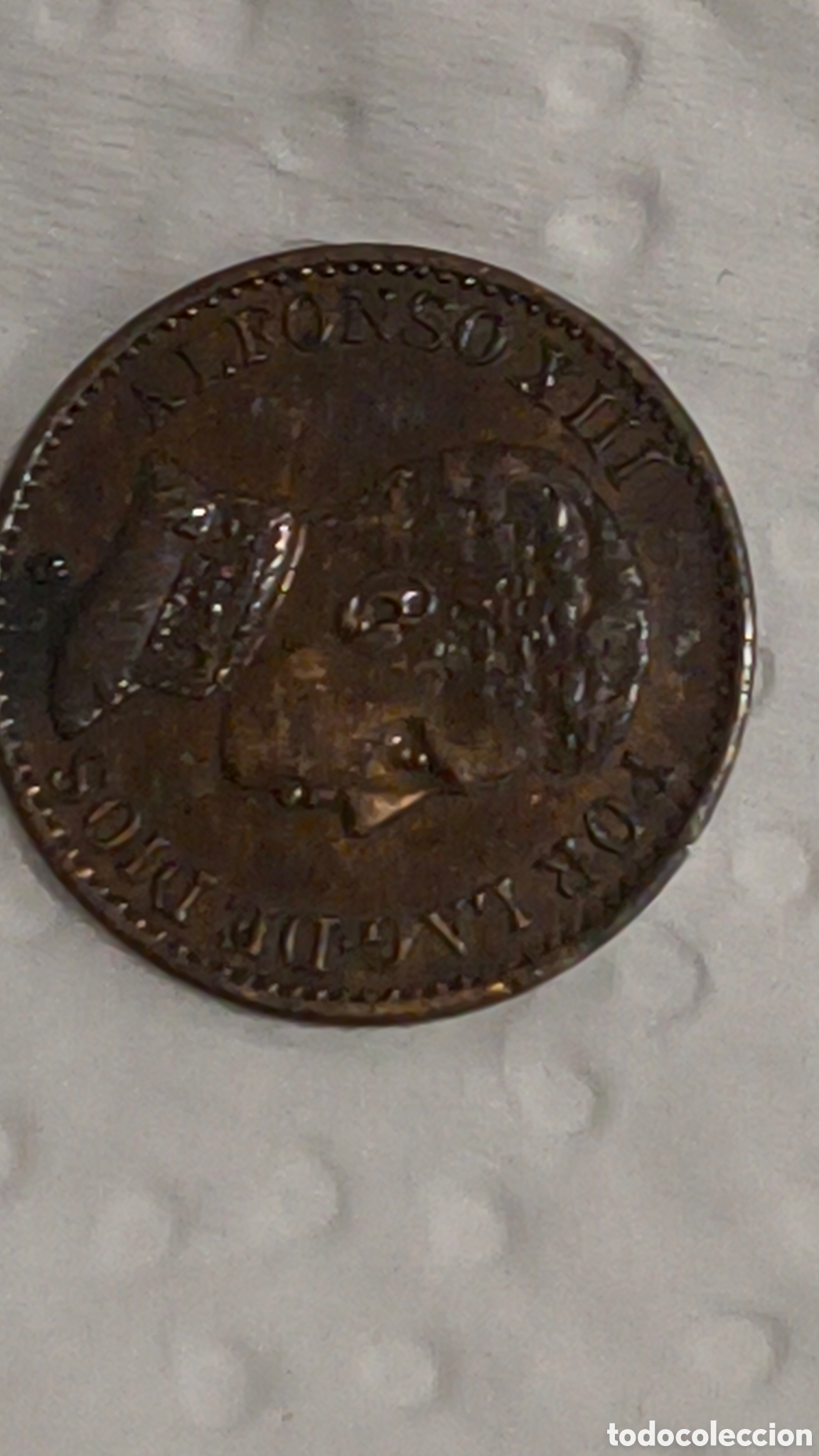 Monedas de Espa&ntilde;a: - ALFONSO XIII 1 centimo 1906 - Foto 4
