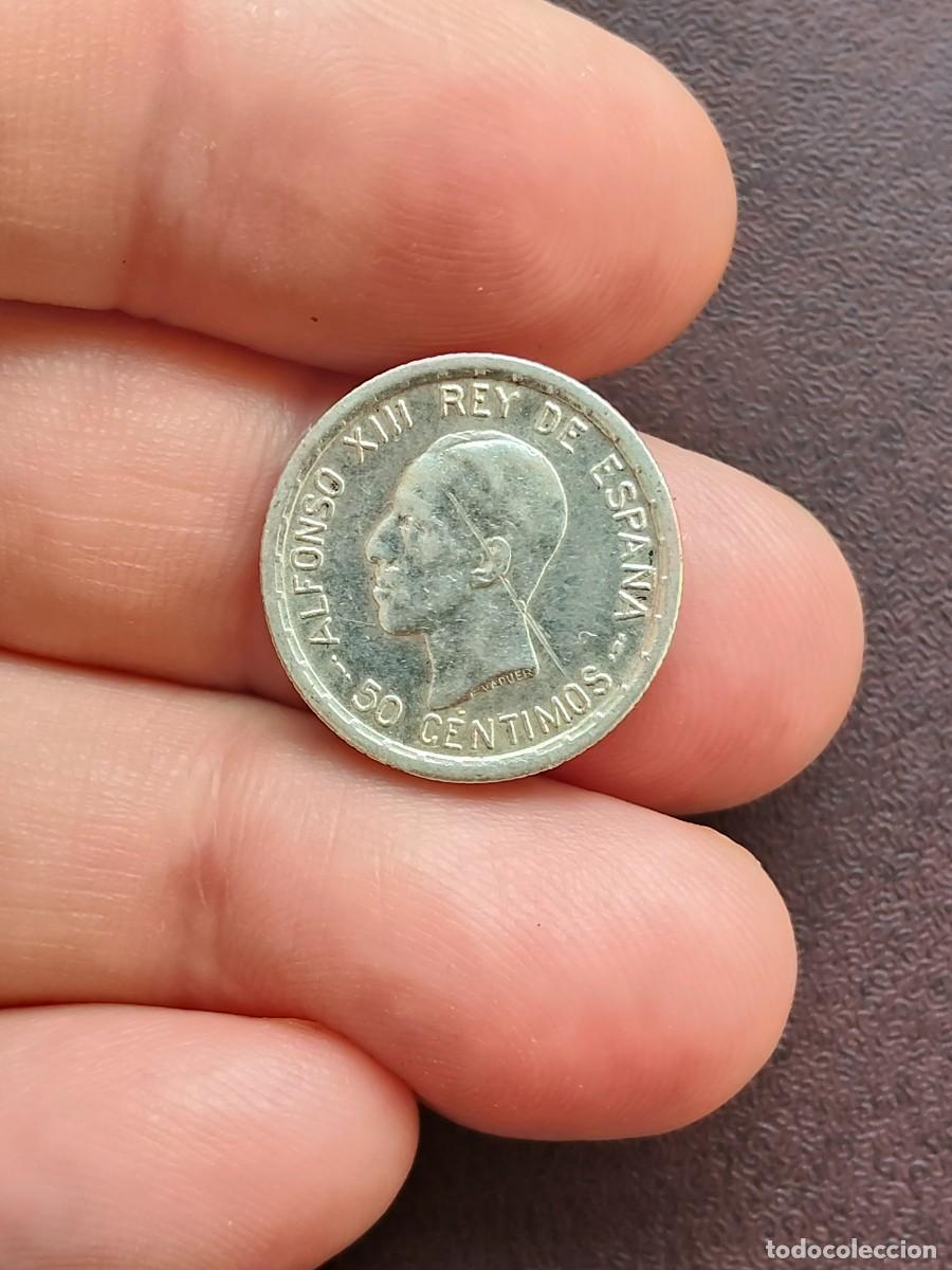Monedas de Espa&ntilde;a: MONEDA DE 50 CENTIMOS DE ALFONSO XIII DEL A&Ntilde;O 1926.DE PLATA.ORIGINAL%1