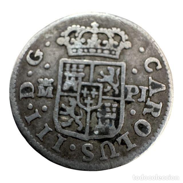 Monedas de Espa&ntilde;a: Calos III. 1/2 Real 1771 Madrid PJ. Ag MBC/VF
