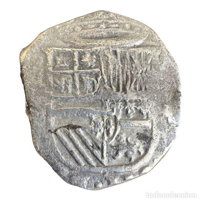 Monedas de Espa&ntilde;a: Felipe II. 4 Reales s/f (1590-1595) Segovia I Casa vieja 13,4 gr Ag Muy rara BC+/ Nice Fine