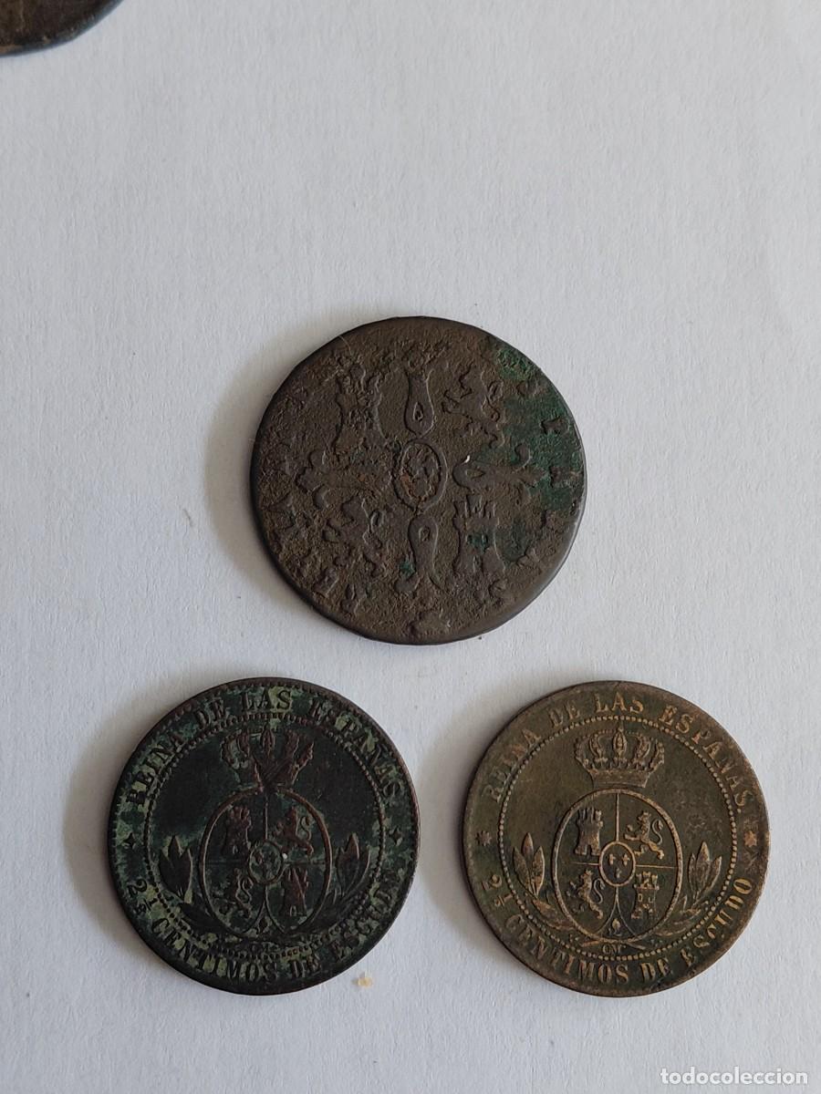 Monedas de Espa&ntilde;a: Lote de 3 monedas de Isabel II - Foto 2